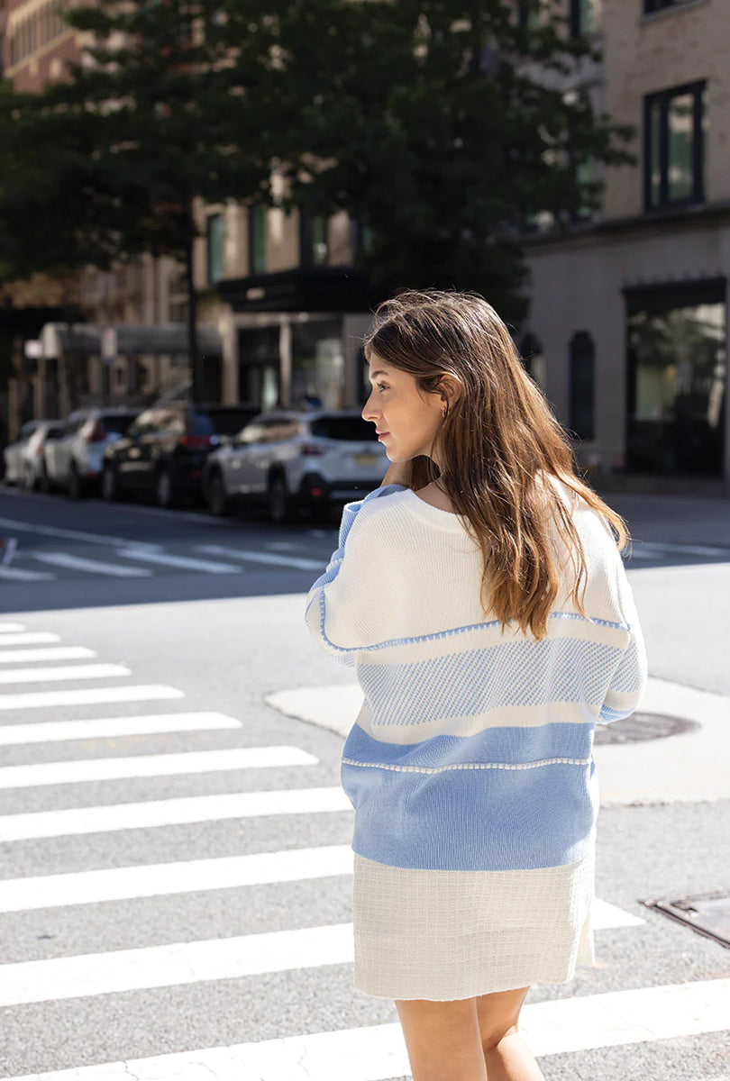 Evelyn Beaded Drop Shoulder Sweater