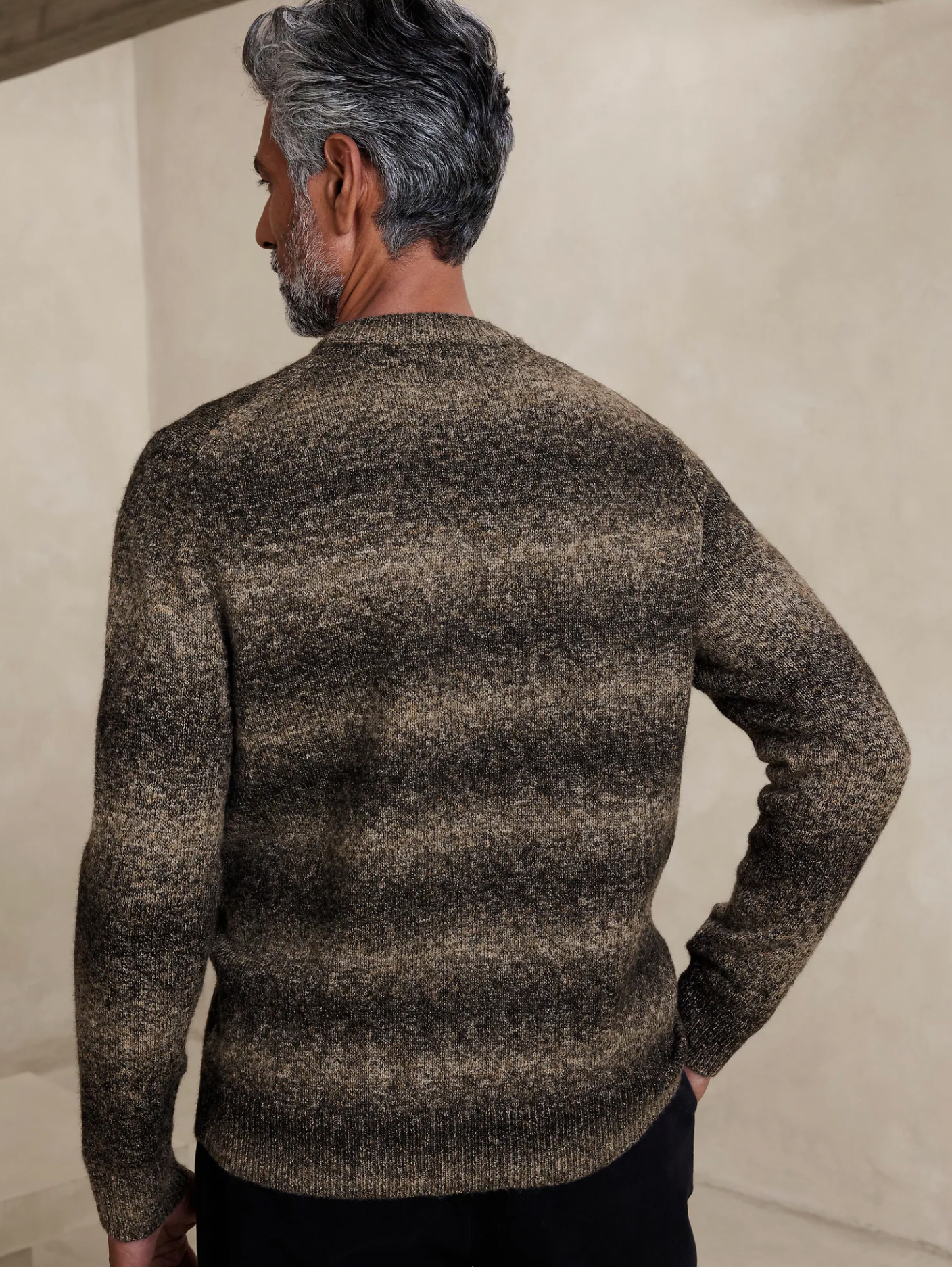 Men Gradient Sweater