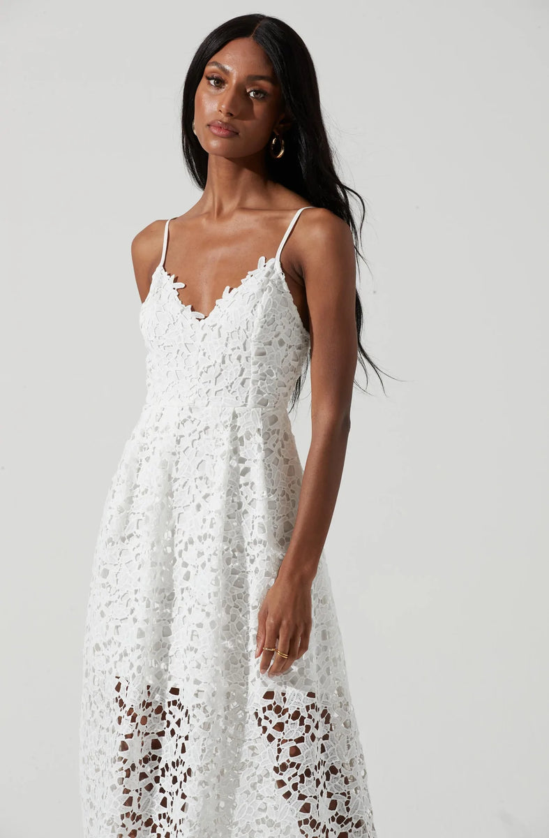 White sales lace midi