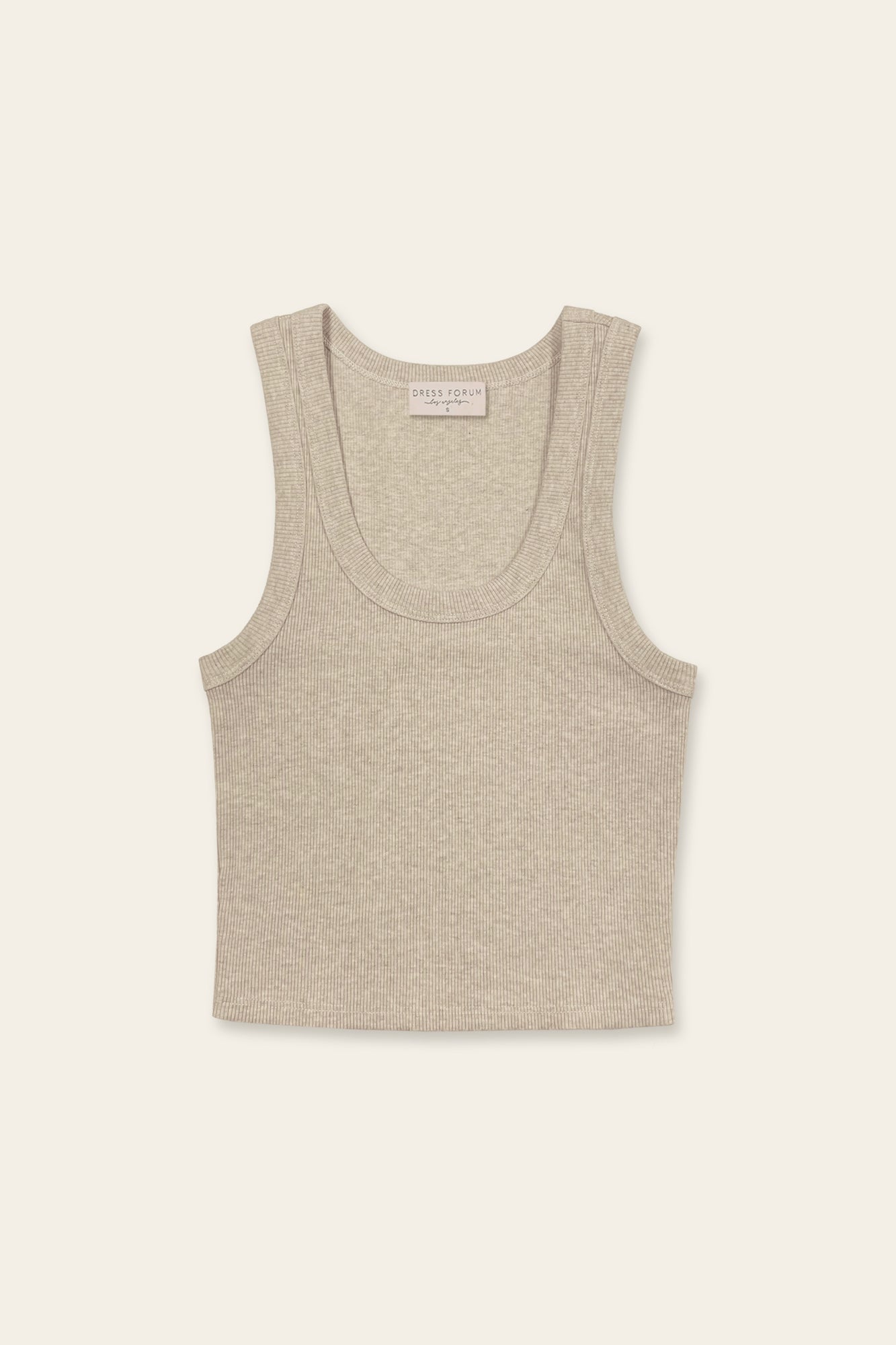 Ribbed Knit Scoop Baby Tank
