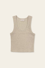 Ribbed Knit Scoop Baby Tank