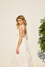 Sunbeam Eyelet Lace Trim Maxi Dress