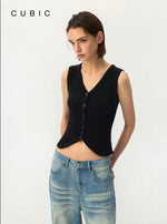 Slim Fit Knit Vest