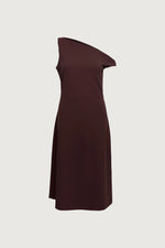 Asymmetrical One Shoulder Knit Dress