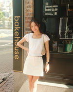 Girls Lace-Trim Smocked Waist Top