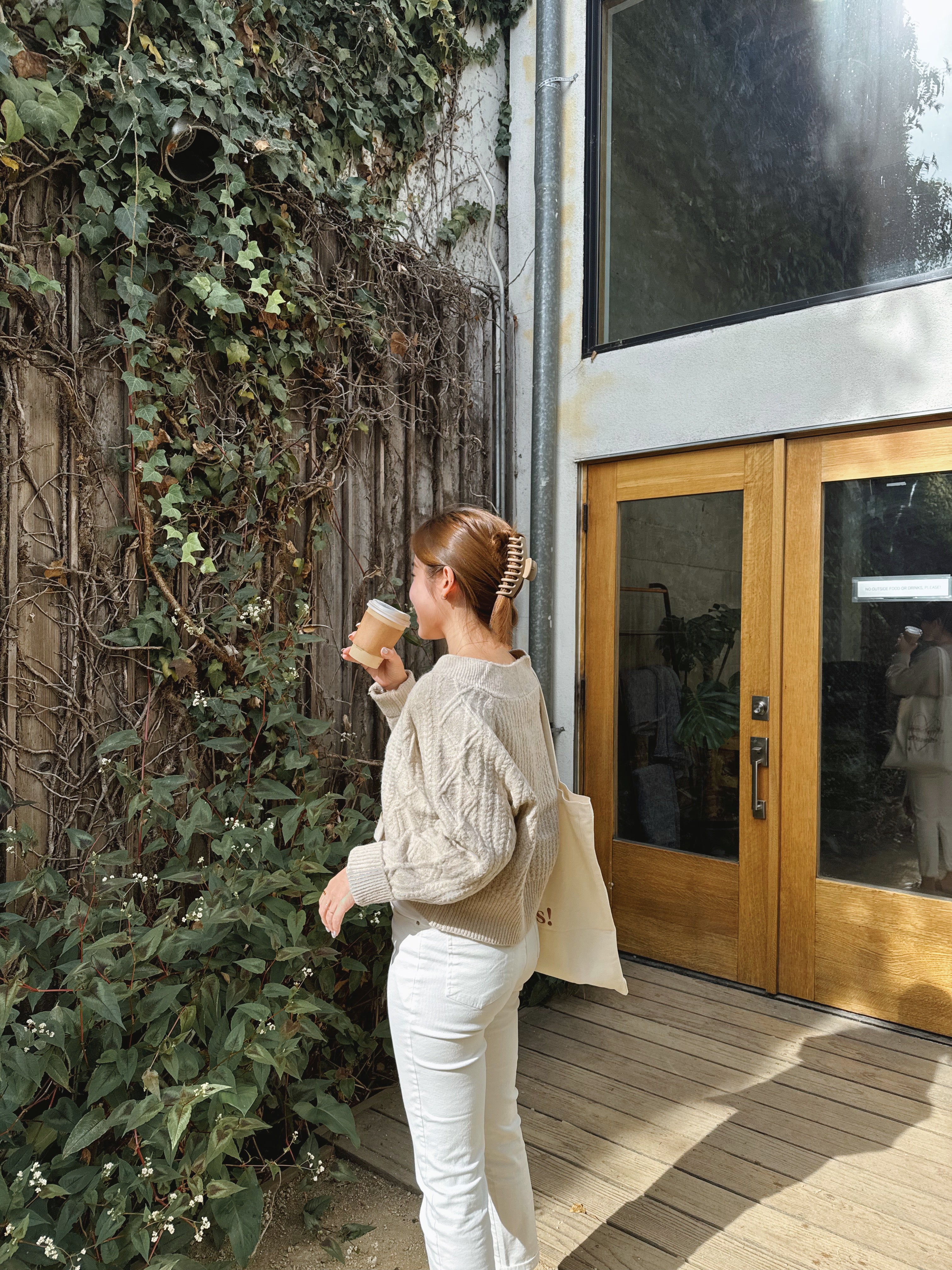 Fuzzy Cable Knit Cardigan