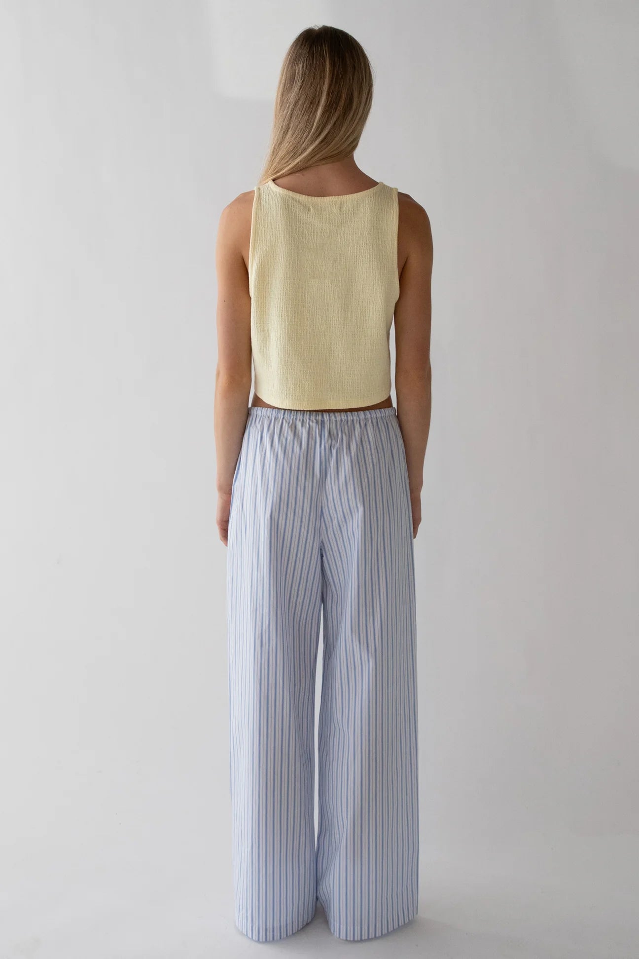 Textured Button Front Tank