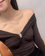 Off-The-Shoulder Hardware Top