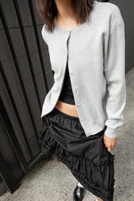 Relaxed Fit Button Front Cardigan