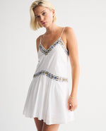 Flowy Embroidered Mini Skort