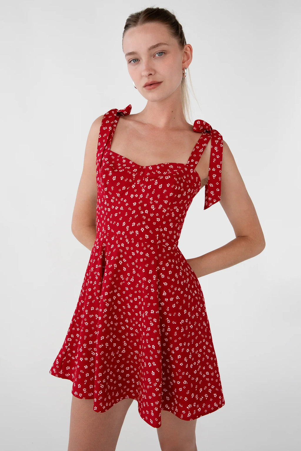Floral Bustier Mini Dress
