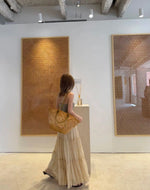 Pleated and Gathered Tulle Skirt