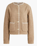Sherpa Blanket-Stitch Jacket