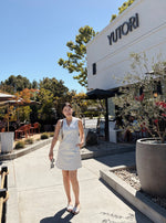 Interlock V-Neck Mini Dress