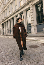 Carina Wool & Silk Scarf Coat