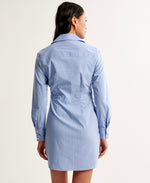 Long-Sleeve Wrap Shirt Dress