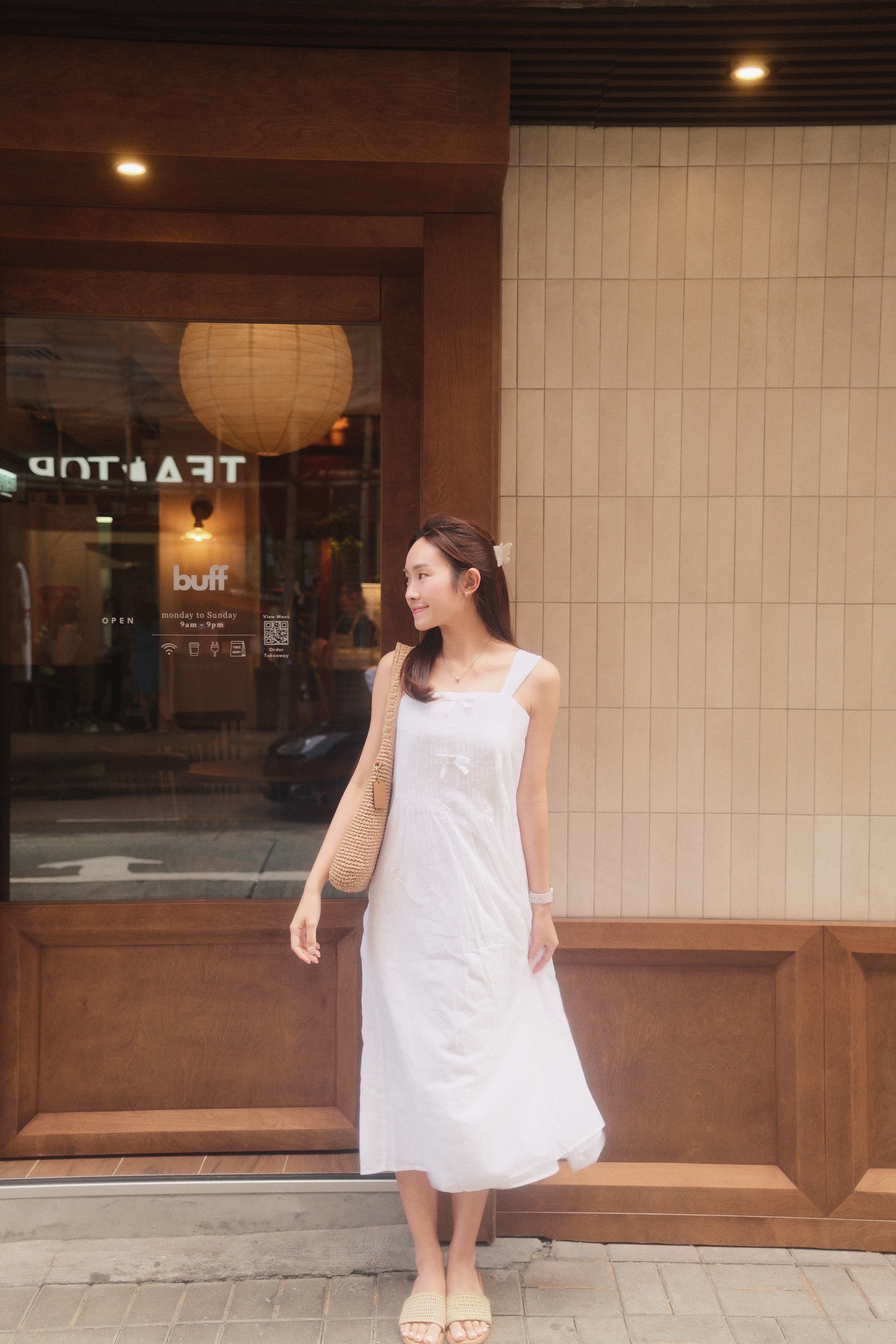 Girls Pleated Bow Maxi Dress