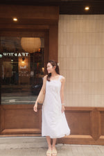 Girls Pleated Bow Maxi Dress
