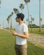 Men Cotton Crewneck Tee