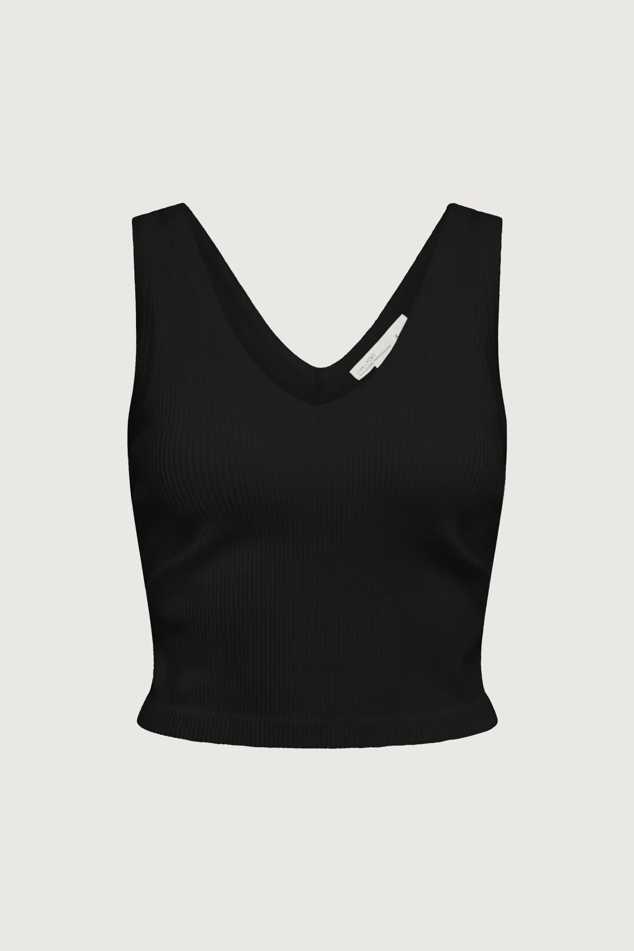 Ribbed Built-In Bra Top