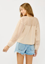Theia Patchwork Lace Blouse
