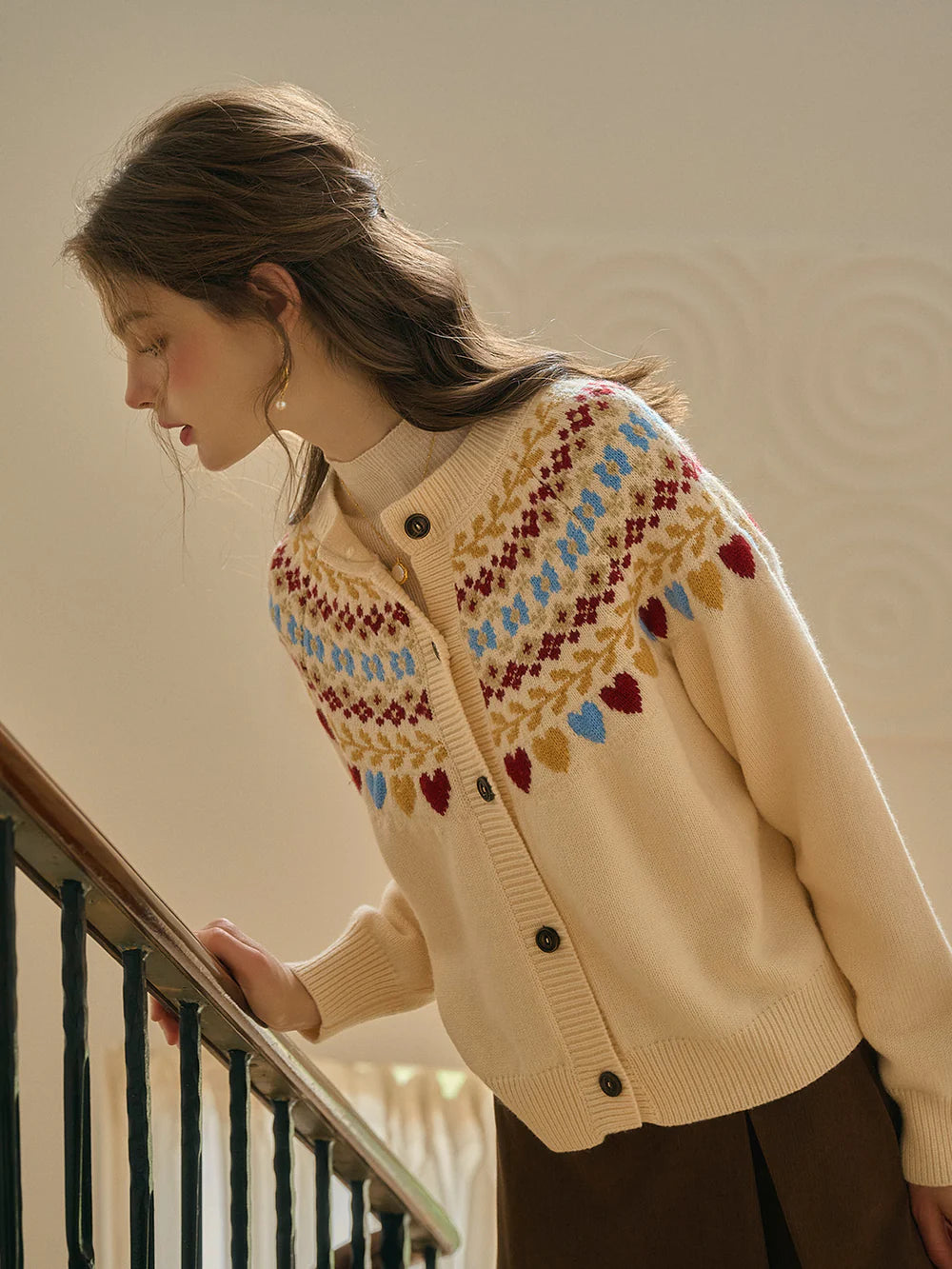 Jessie Crew Fair Isle Cardigan