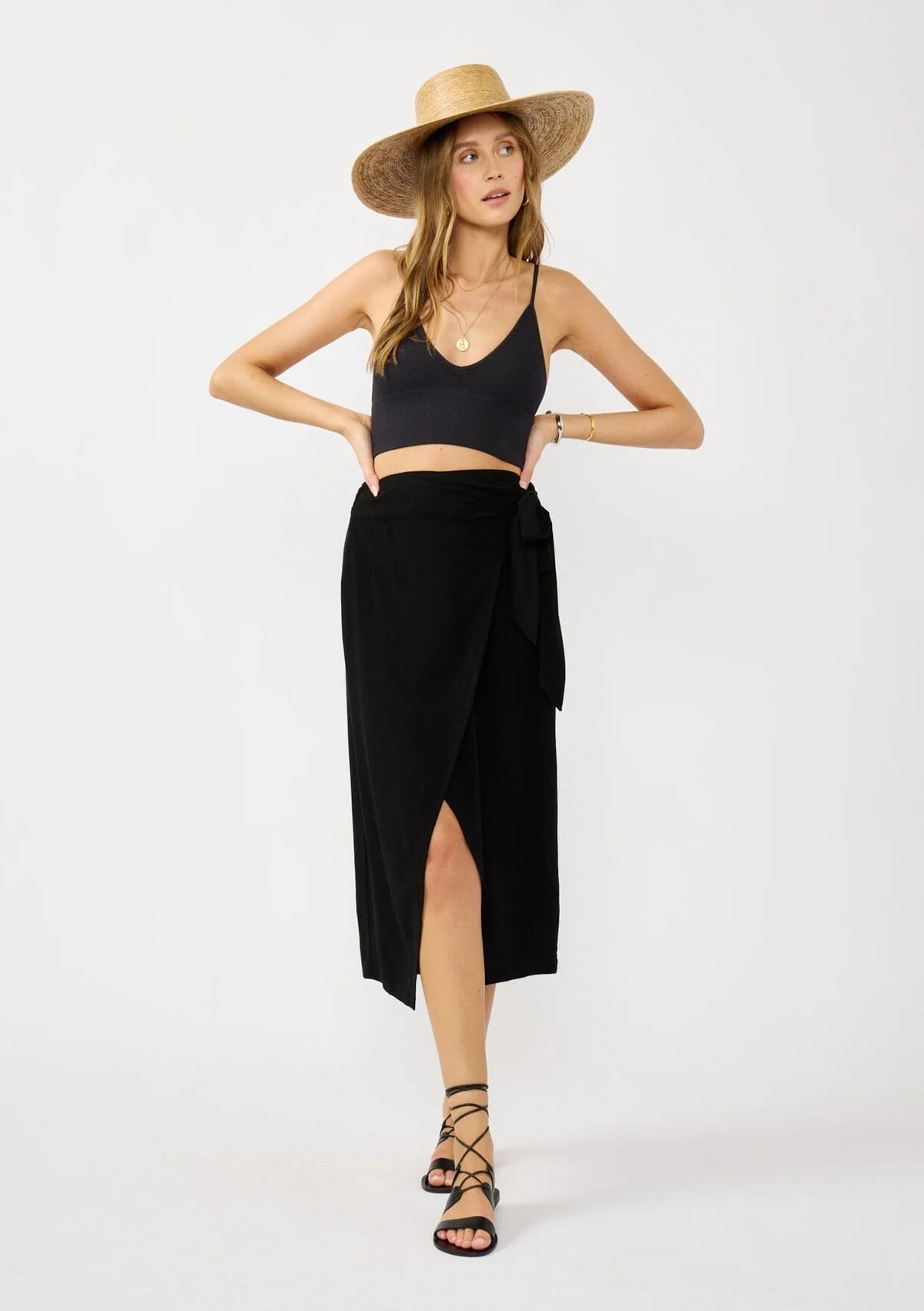 Good Feelings Wrap Skirt