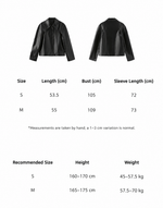 Oversized Faux Leather Jacket
