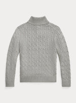 Boys Half Zip Cable Knit Sweater