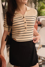 Cadence V Neck Stripe Cardigan
