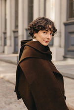 Carina Wool & Silk Scarf Coat