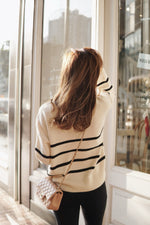 Striped Collared Sweater