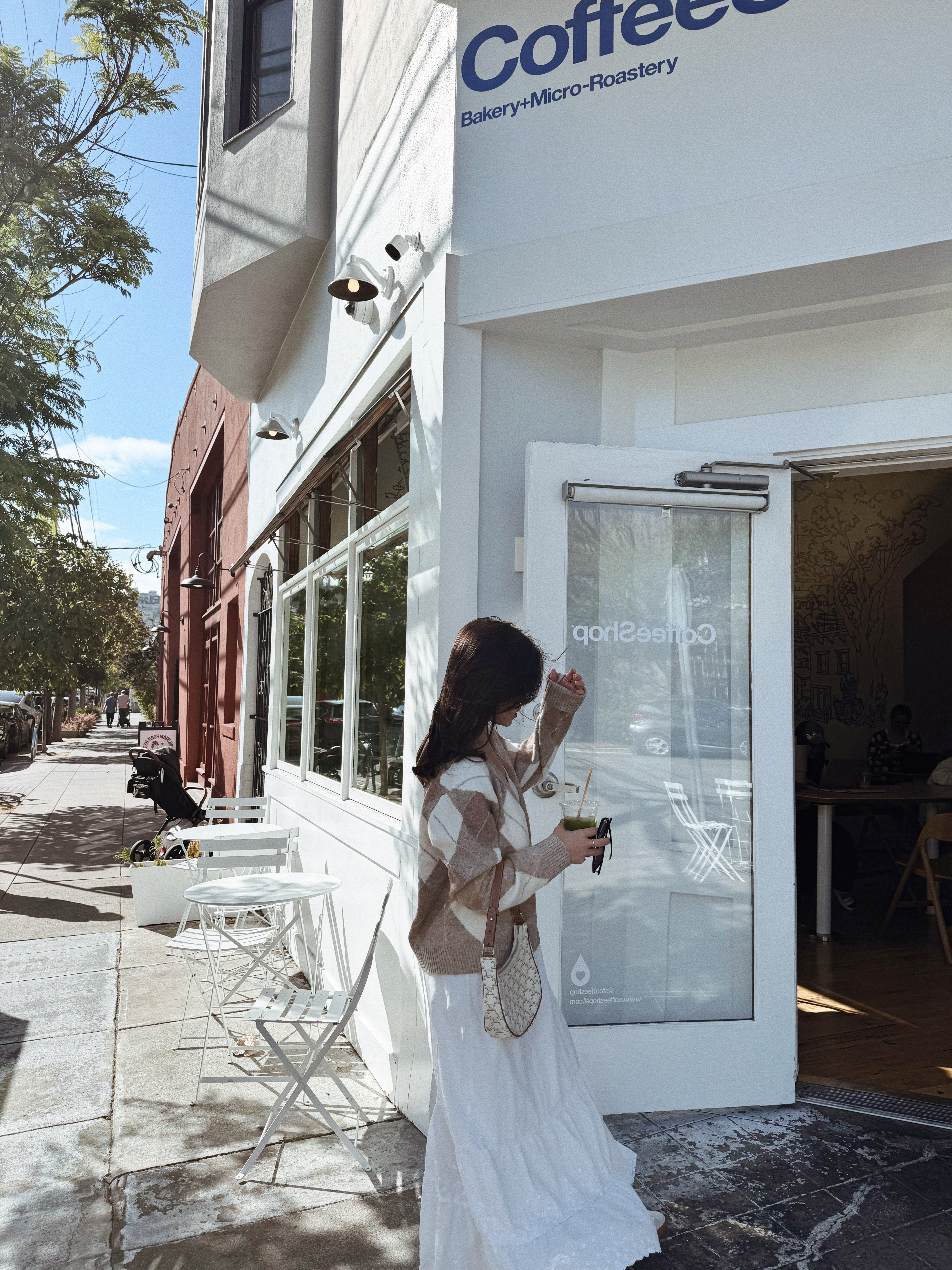 As If Argyle V Neck Cardigan