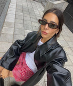 Oversized Faux Leather Jacket