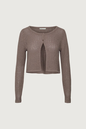 Cropped Crochet Cardigan
