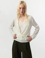 V-Neck Layered Knit Top