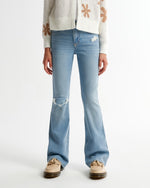 Girls High Rise Flare Jeans
