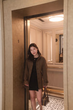 Canele Herringbone Wool Coat