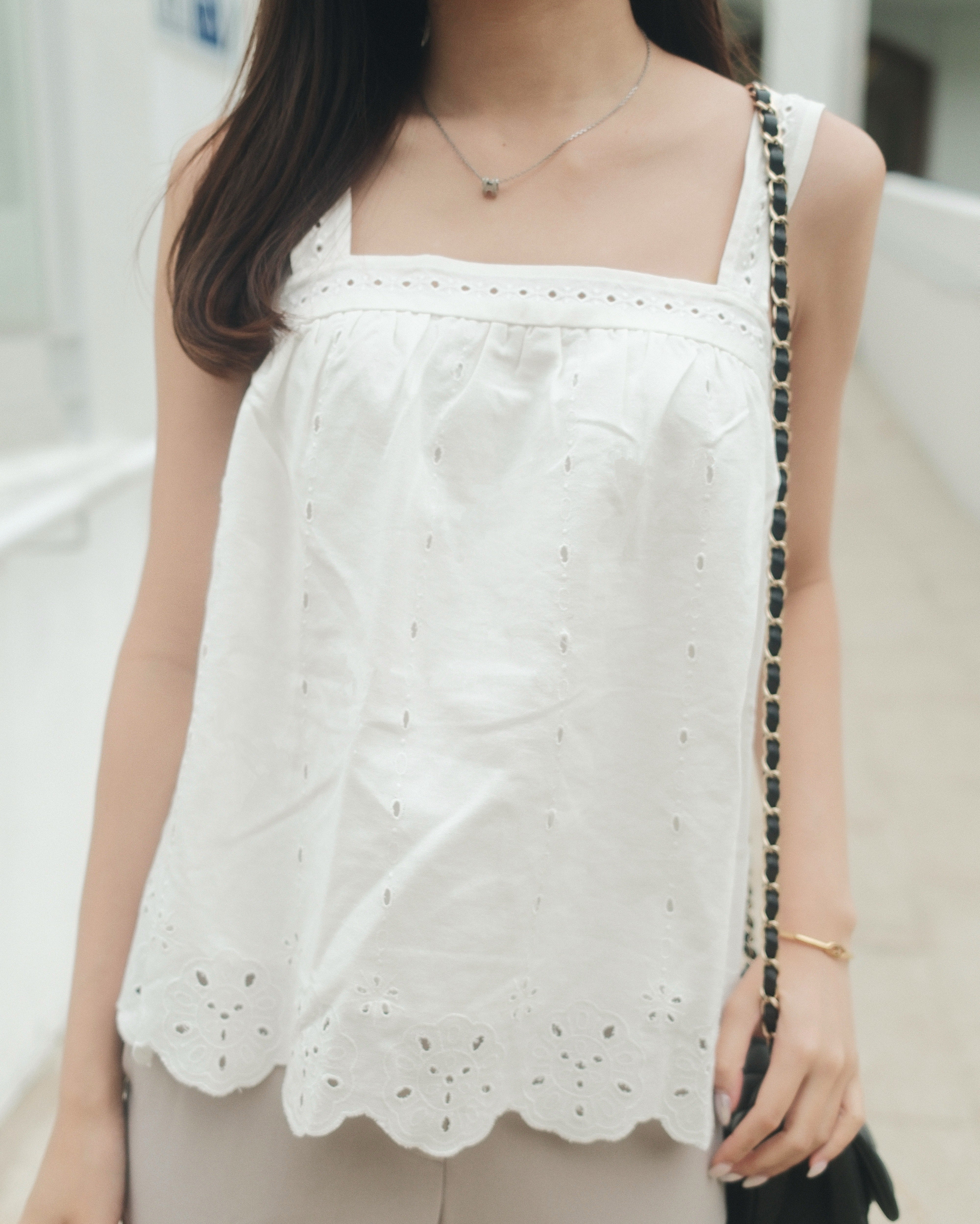 Maribel Eyelet Tank Top