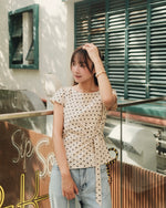 Amelie Polka Wrap Top