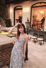 Au Revoir Empire Sweetheart Tiered Midi Dress
