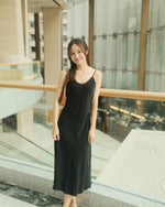 Slip Midi Dress With Mini Scarf