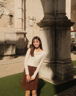 Amalia Corduroy Mid-Length Skirt