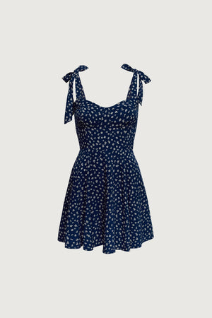 Floral Bustier Mini Dress