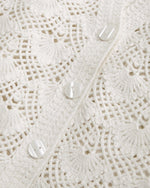 Short-Sleeve Crochet-Style Polo