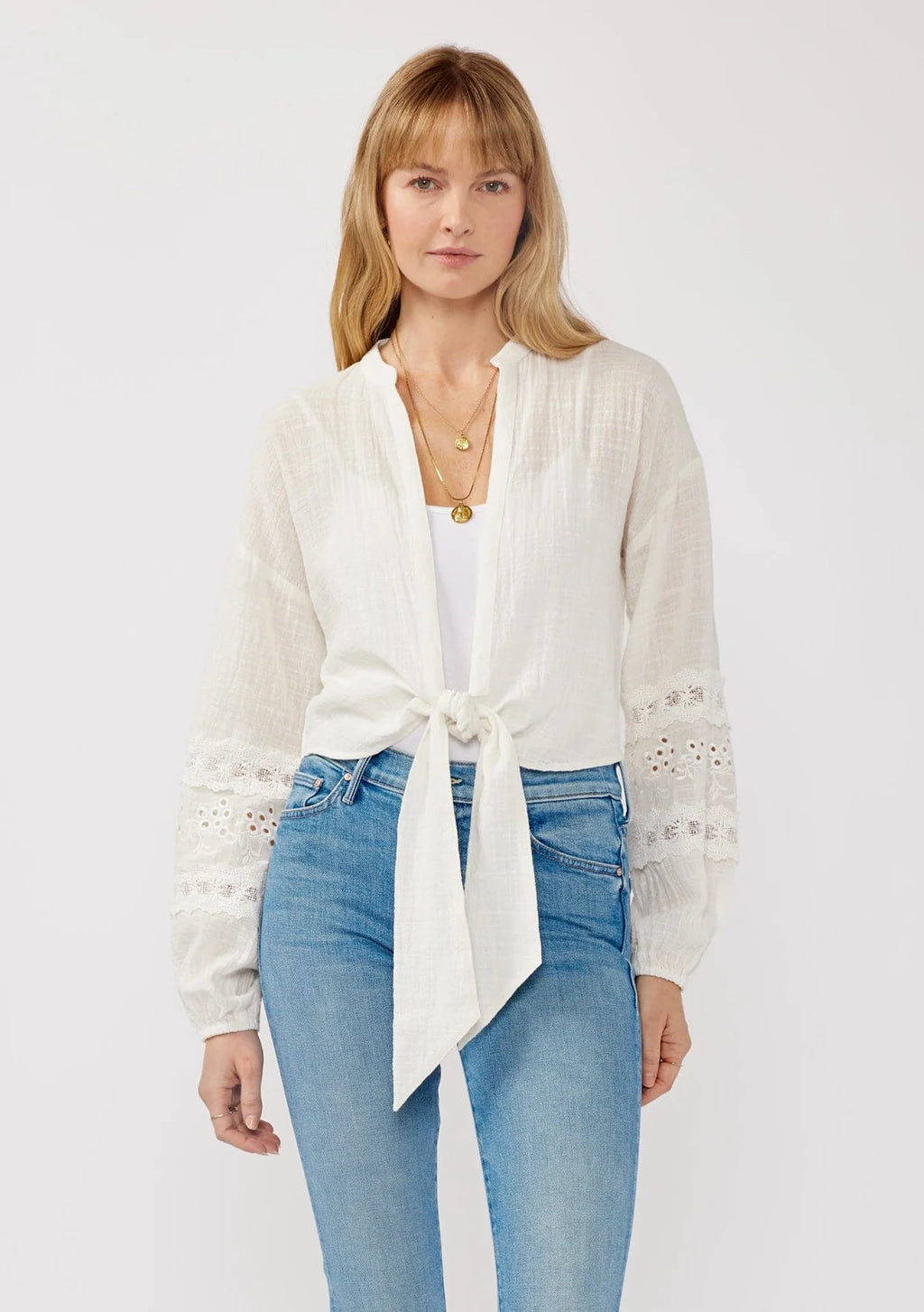 Gina Tie Front Blouse