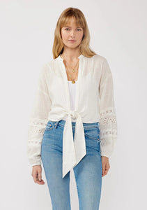Gina Tie Front Blouse
