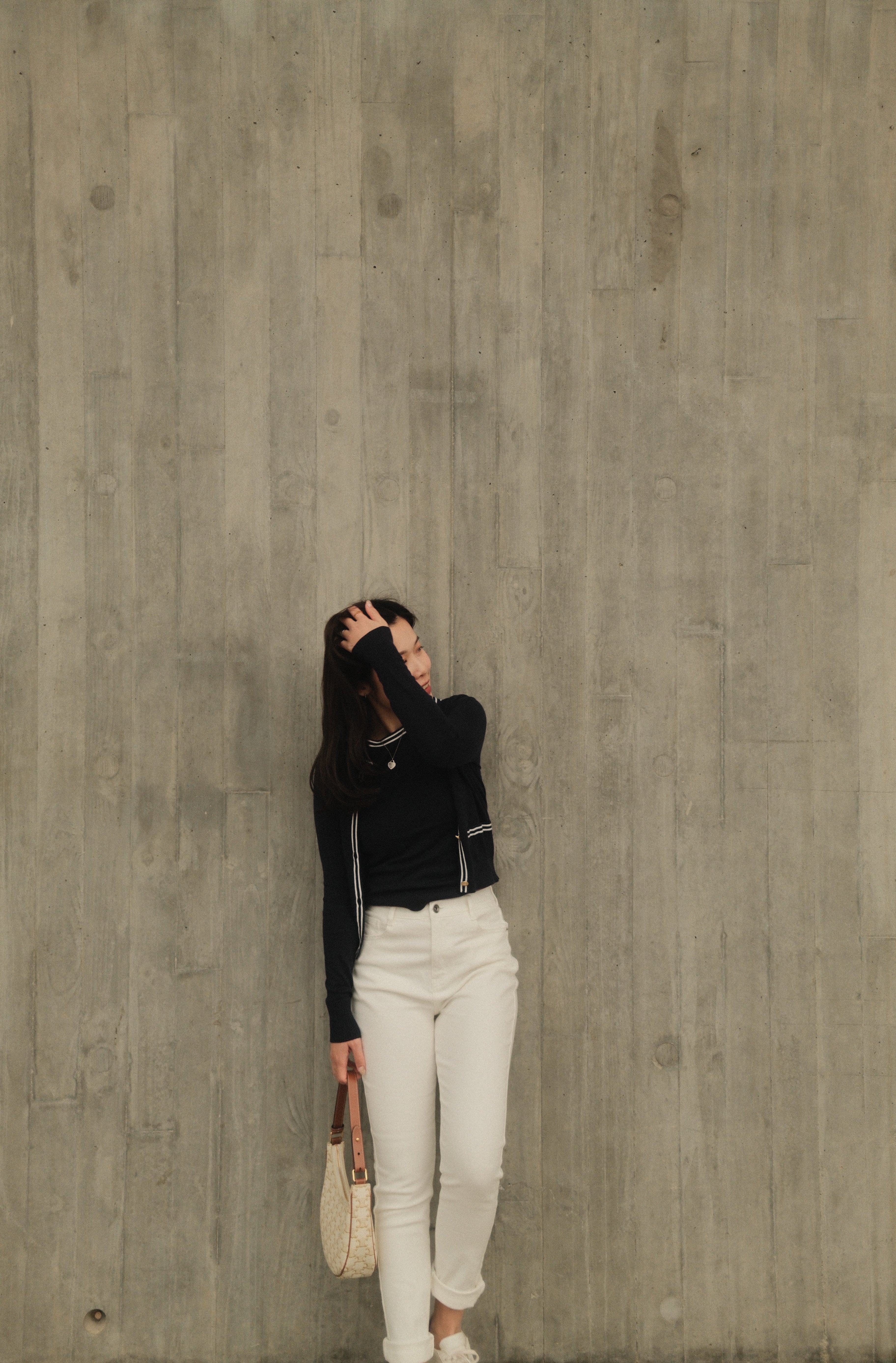 Contrast Trim Cardigan Set
