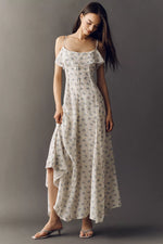 Wist Gathered Floral Sling Dress