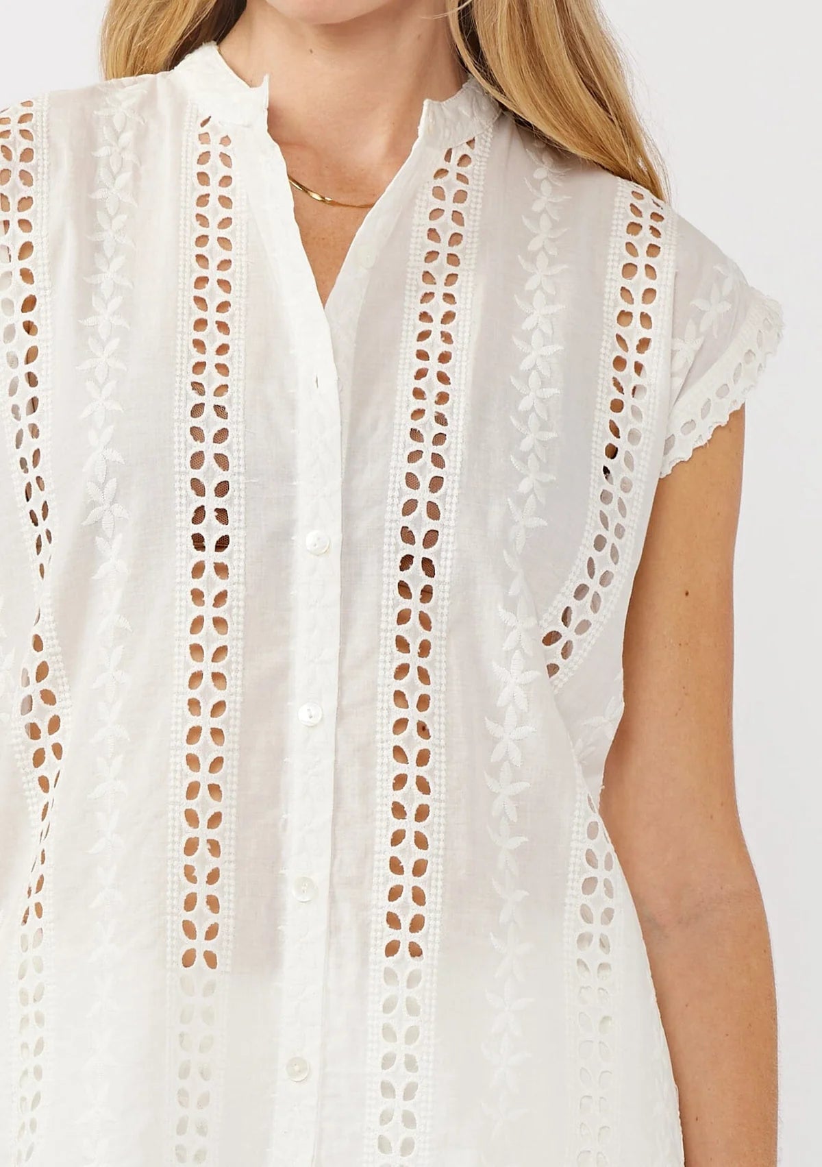 Beachfront Eyelet Camp Shirt